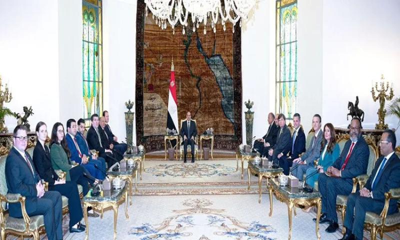 وفد الكونجرس الأمريكي يثمن دور مصر المحوري في تثبيت دعائم الأمن والاستقرار الإقليميين