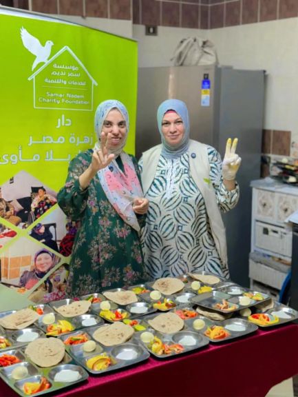 سمر نديم تشيد بضحى بعد إعدادها الفطور لسيدات ”زهرة مصر”