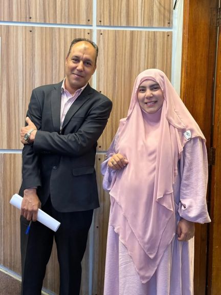سمر نديم تشارك صوراً من كواليس برنامج ”مع المجتمع” على قناة الحدث اليوم