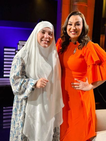 سمر نديم و الفنانة صفاء جلال